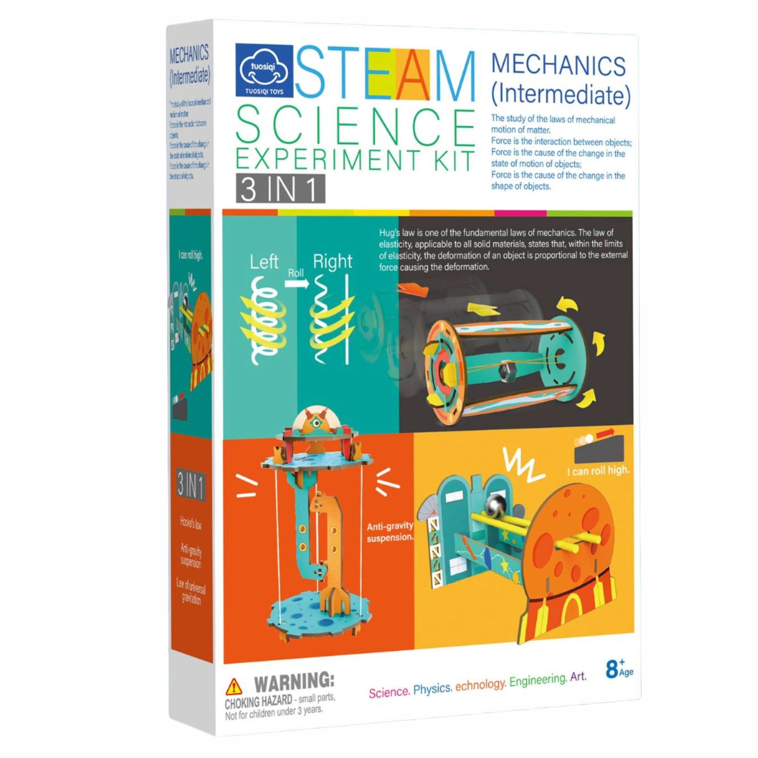 Chanak 6-In-1 Mechanics Steam Kit – Diy Engineering Set For Kids To Build Cars, Spinners & Balance Models. Fun Hands-On Stem Learning Toy For Boys & Girls Age 8+.