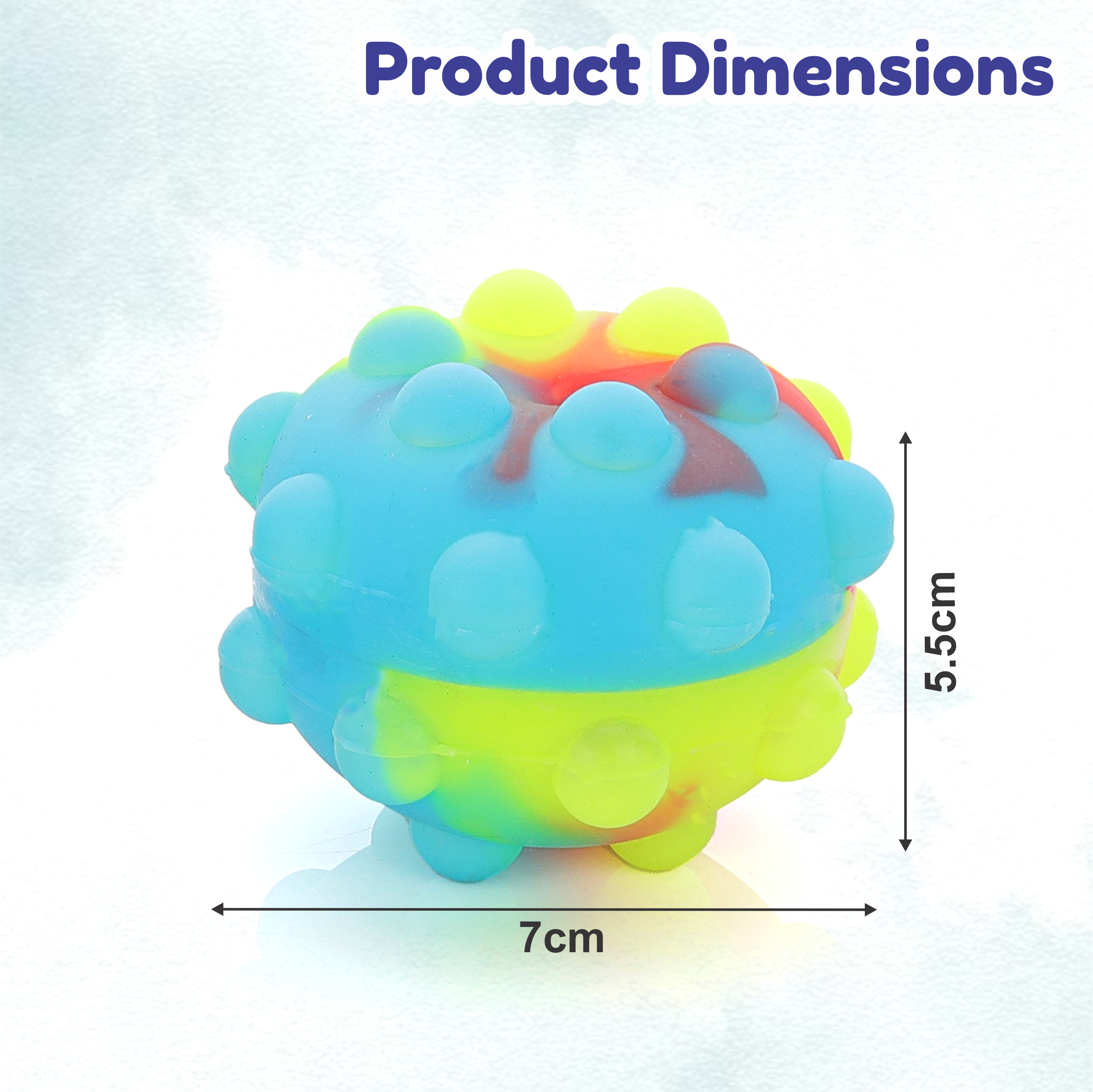 Chanak Pop it Ball with LED Light Bubble Fidget Ball