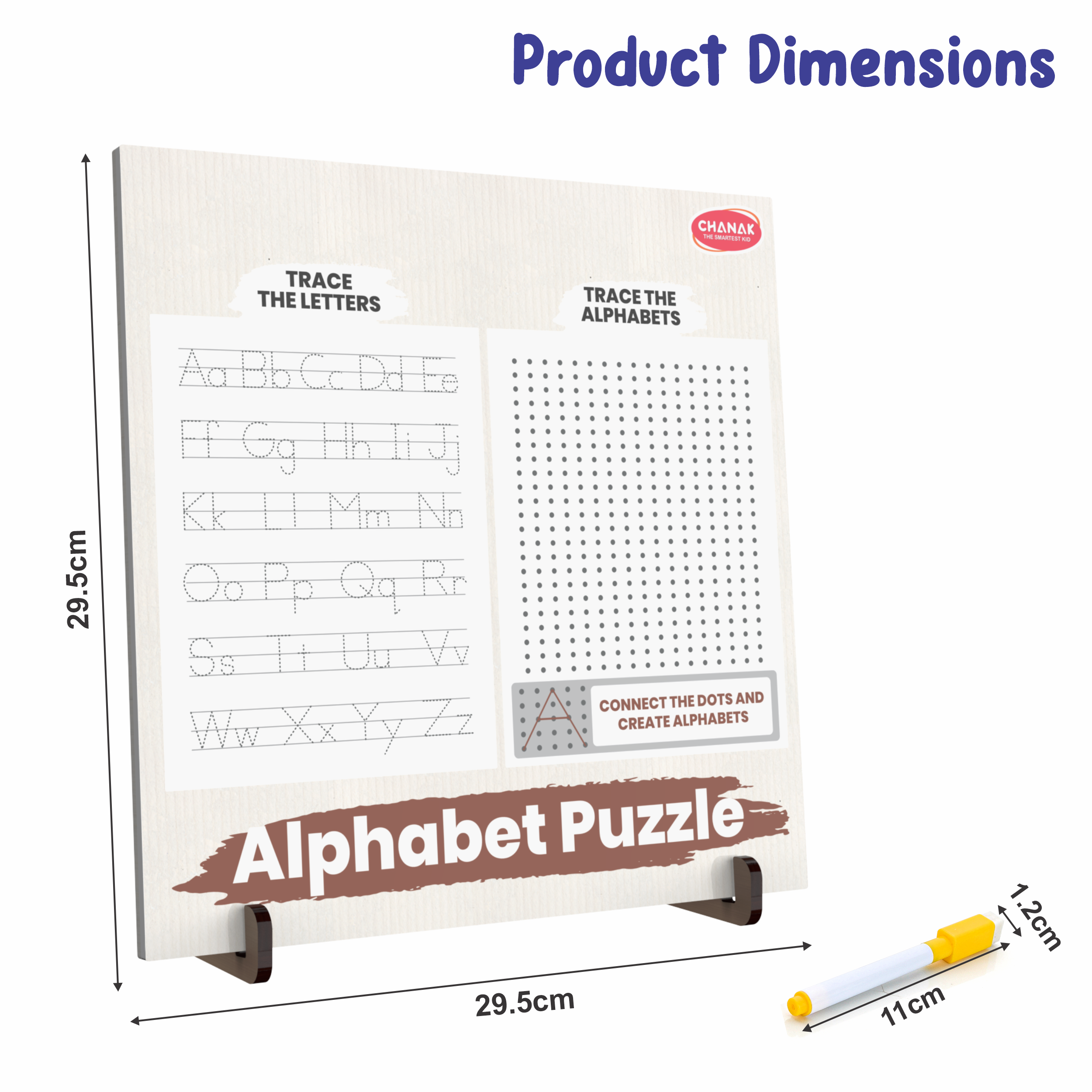 Wooden ABCD Puzzle Set