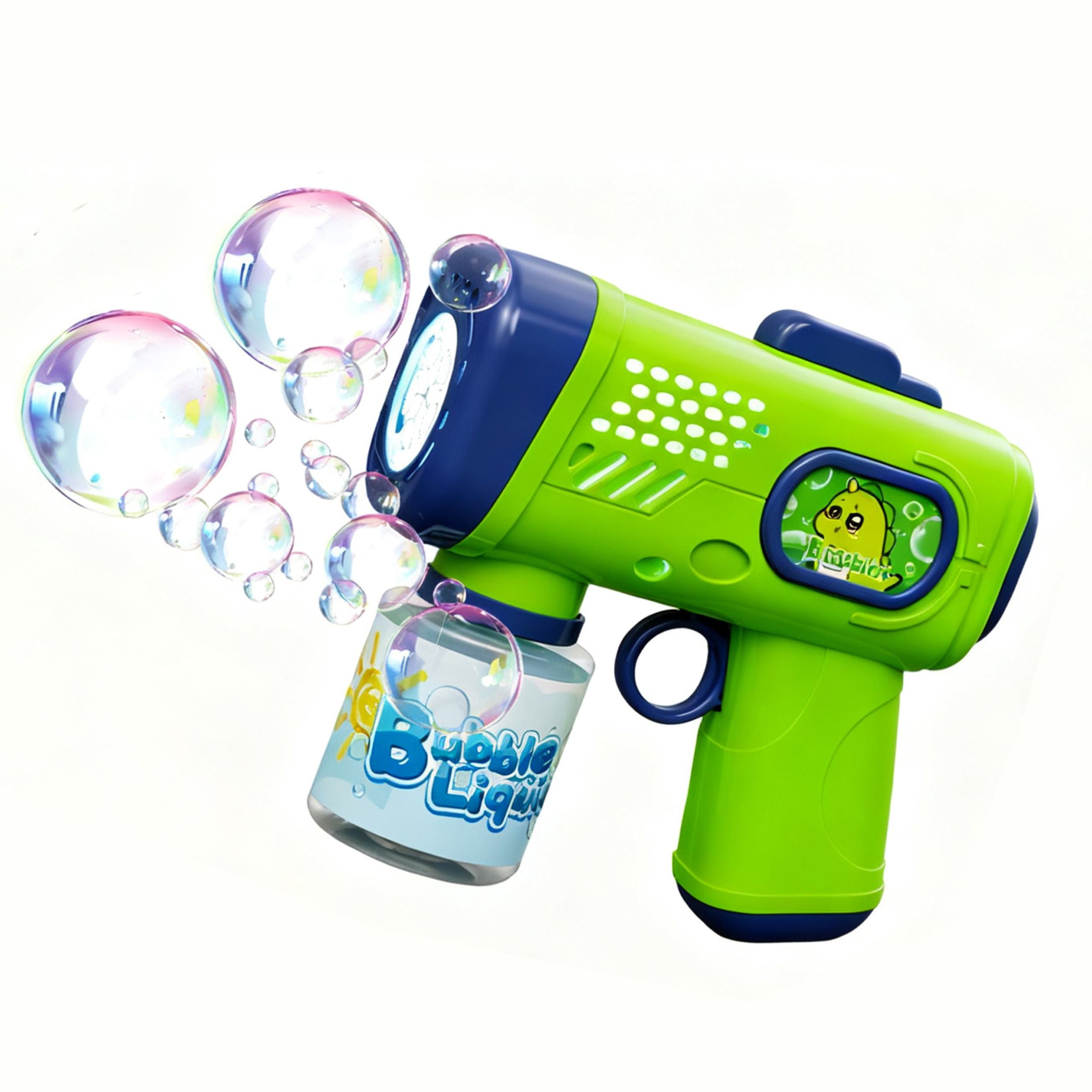 Chanak Electric Bubble Gun For Kids – Automatic Bubble Maker Machine With 70 Ml Tank, Blue Bubble Shooter Toy For Outdoor/Indoor Play, Fun Bubble Blower For Children