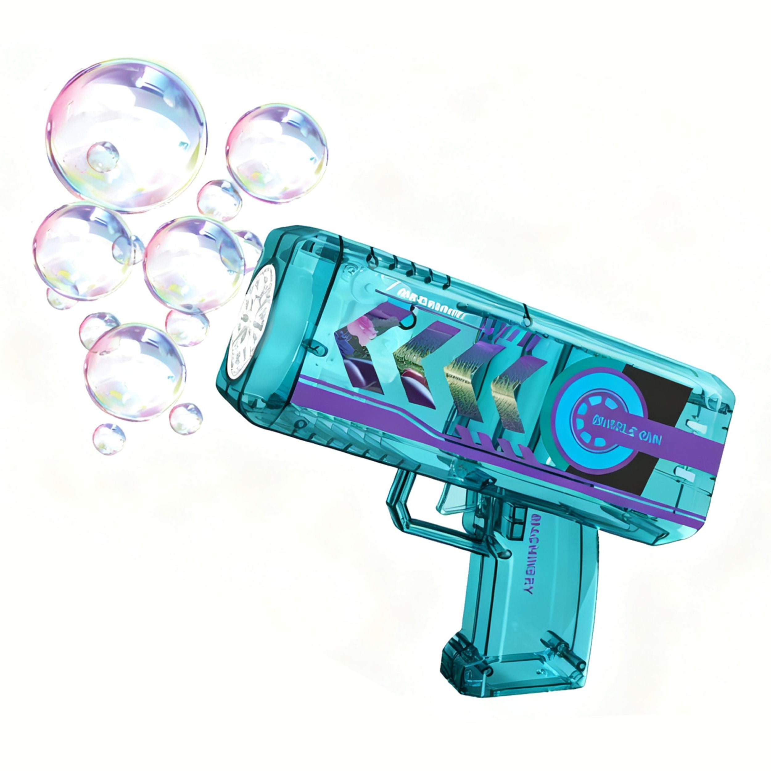 Chanak Electric Bubble Gun For Kids – Automatic Bubble Maker Machine With 70 Ml Tank, Blue Bubble Shooter Toy For Outdoor/Indoor Play, Fun Bubble Blower For Children