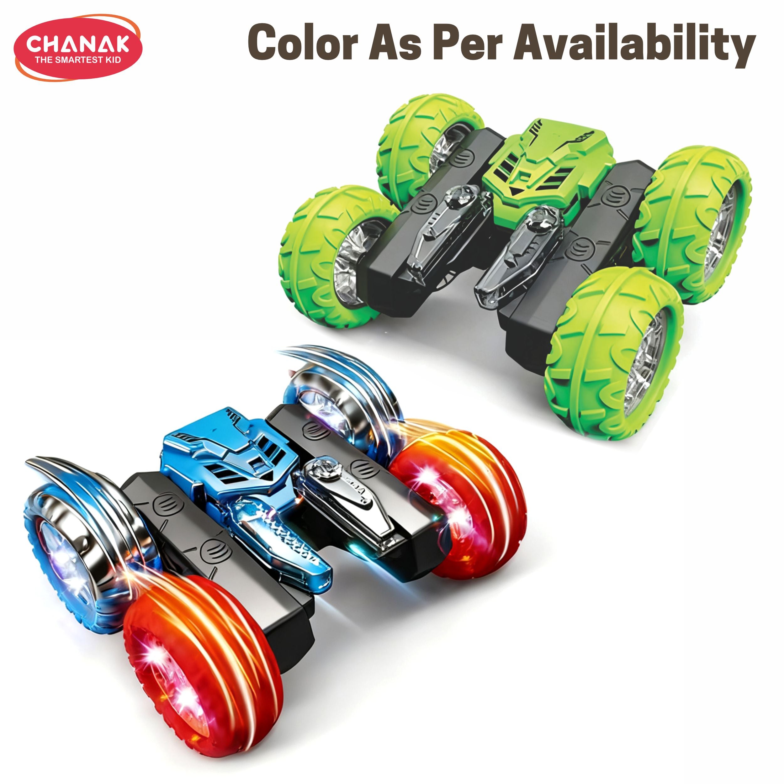 Chanak Stunt Big Crab 4Wd 2.4Ghz Remote Control Car | 360° Rotation Rc Stunt Car With Flashing Lights | Dual-Sided Drive Off-Road Vehicle | Rechargeable Toy Car For Kids