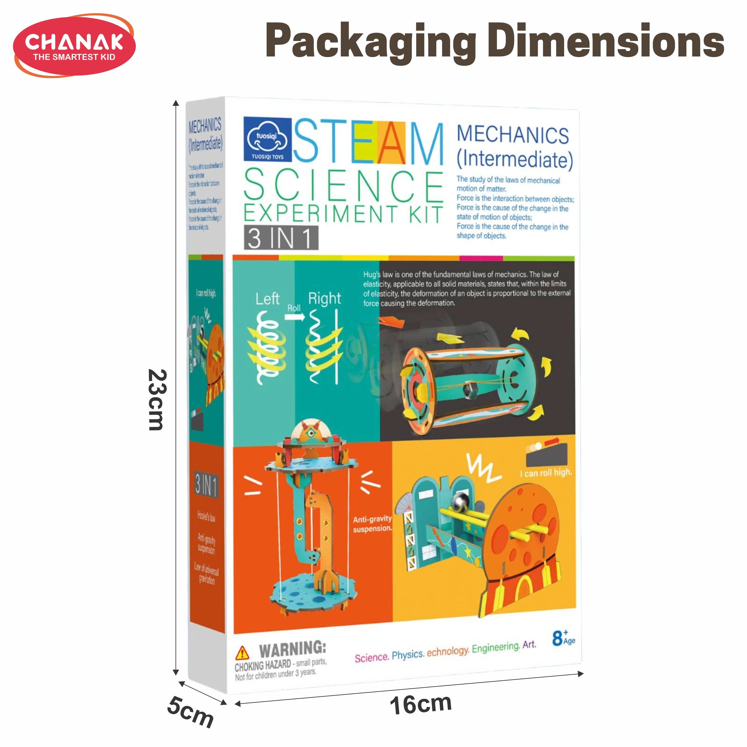 Chanak 6-In-1 Mechanics Steam Kit – Diy Engineering Set For Kids To Build Cars, Spinners & Balance Models. Fun Hands-On Stem Learning Toy For Boys & Girls Age 8+.