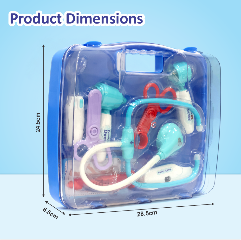 Doctor set Transparent Briefcase (Blue)