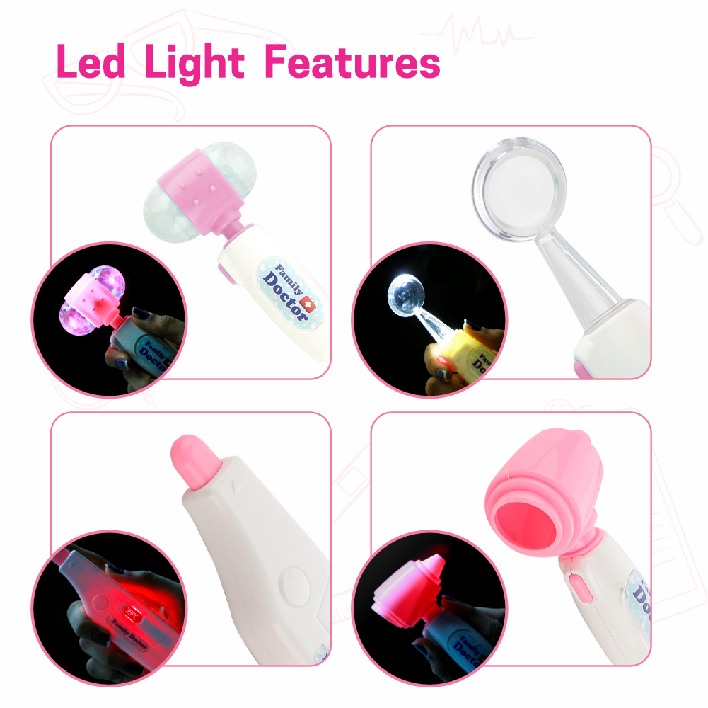 Premium Doctor Set Trolley for Kids with LED Light Instruments (Blue) Aditi Toys Pvt. Ltd.