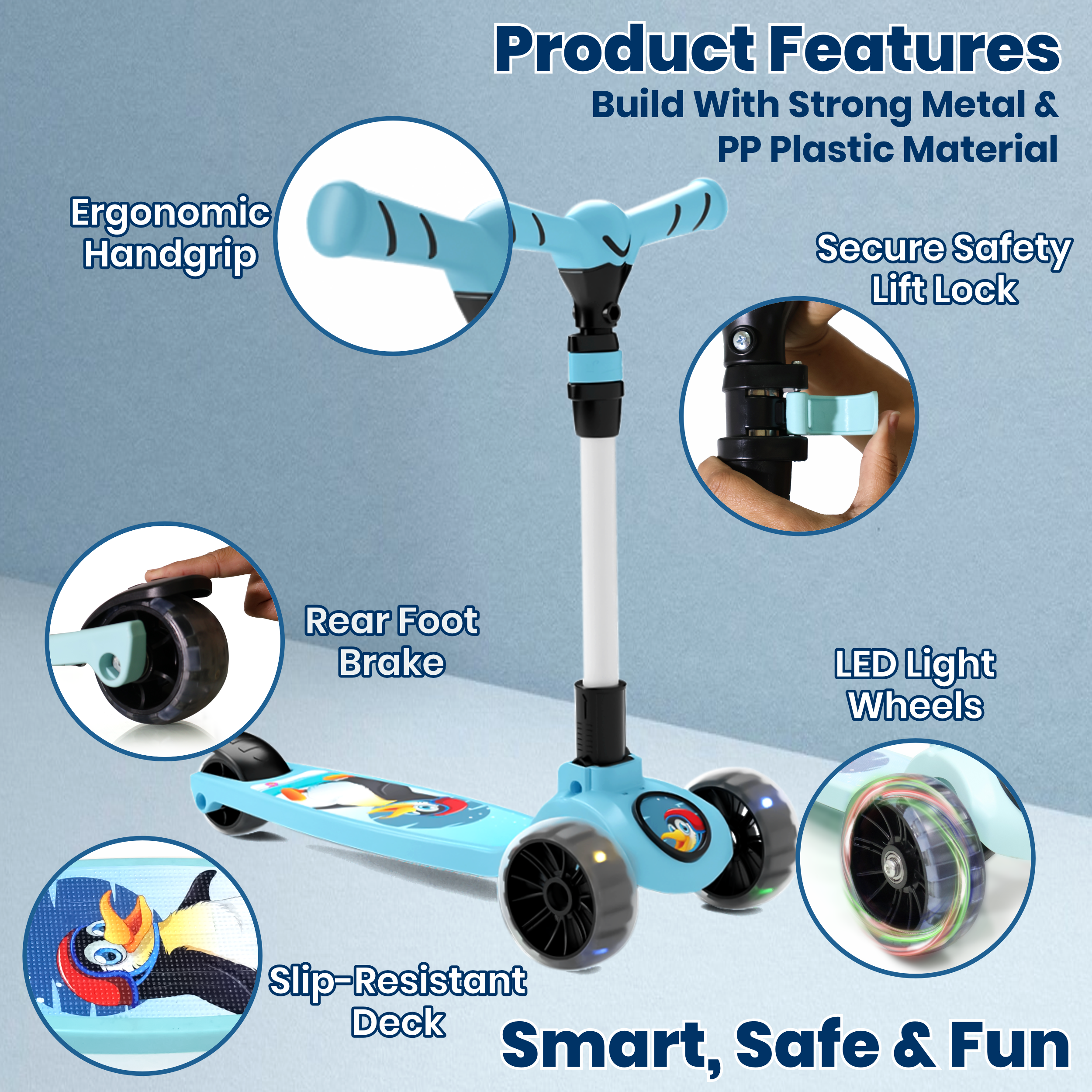 Go Rider Scooter (Blue-Black)