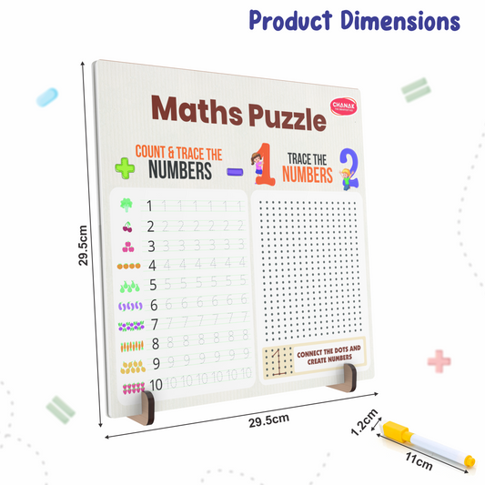 Wooden Maths Puzzle Set