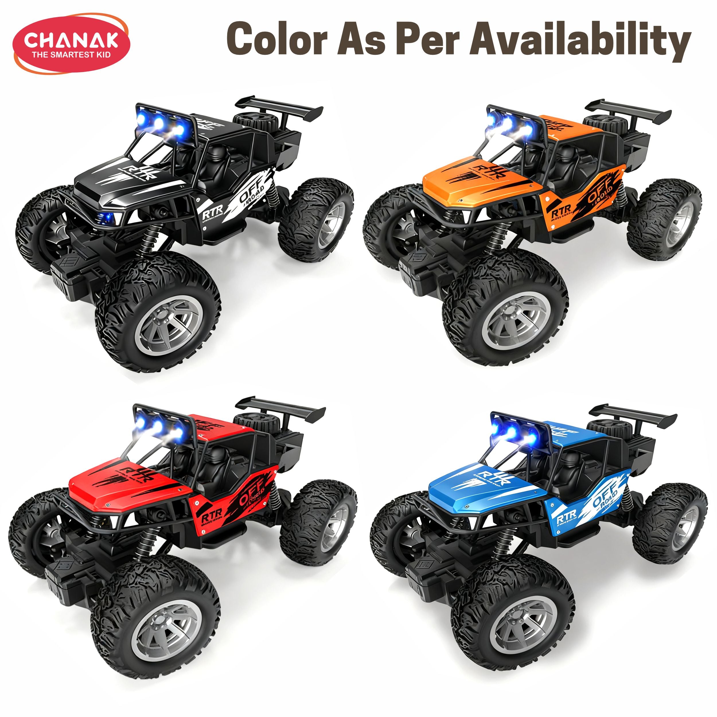 Chanak Explorer Alloy Version 1:20 Scale Rc Climbing Off-Road Vehicle For Kids – High Performance Remote Control Car With Shock Absorbers, 4Wd Suspension, Led Lights & Rechargeable Battery