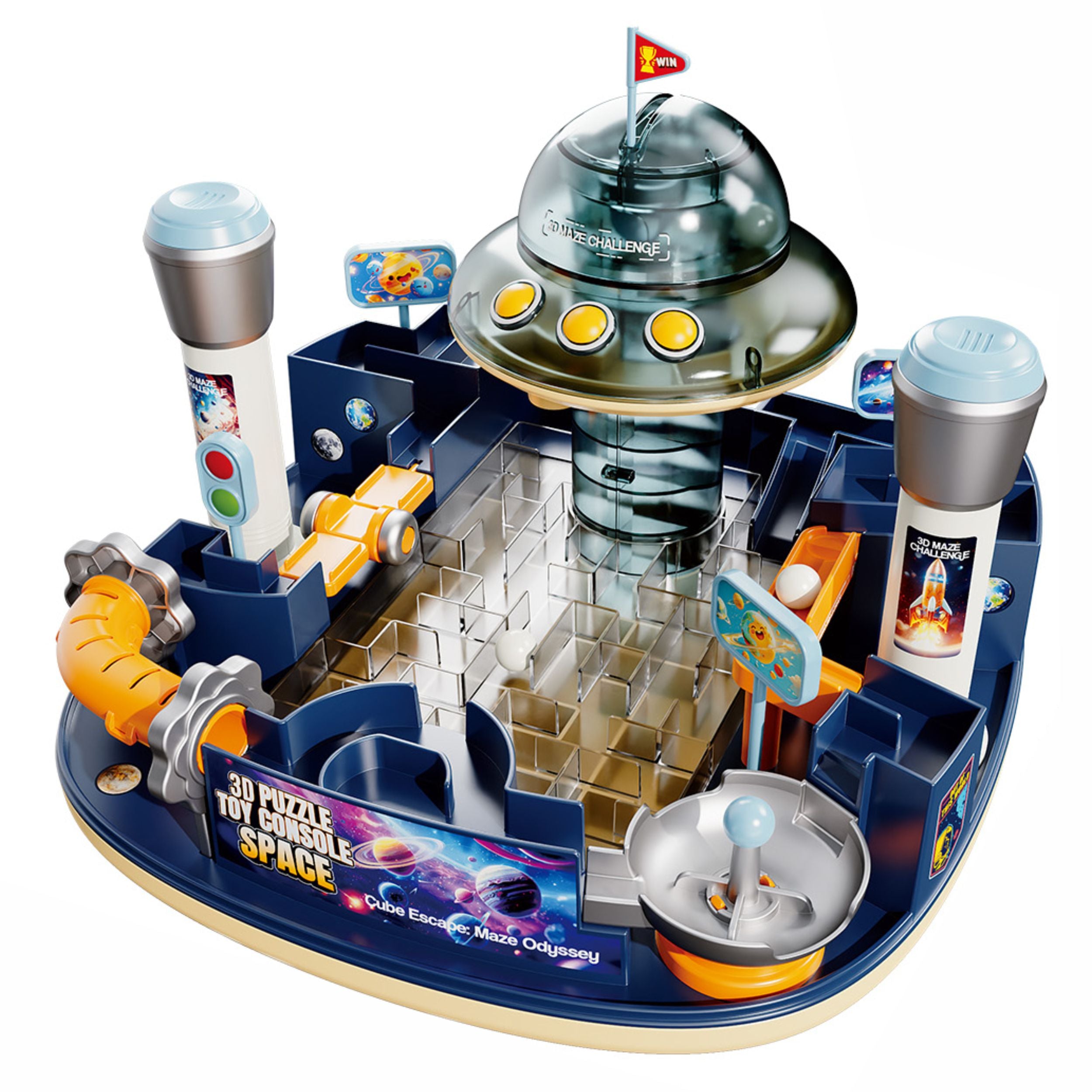 Chanak 3D Puzzle Toy Console Space Maze Interactive Hand Control Game For Kids Skill Development Balance Toy Fun Space Adventure Maze