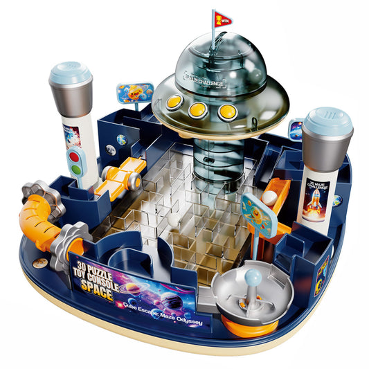 Chanak 3d puzzle toy console space maze interactive hand control game for kids skill development balance toy fun space adventure maze