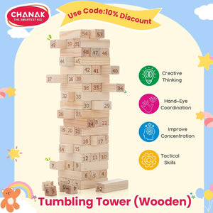 Wooden Tumbling Tower Game Jenga / Zenga. Puzzle Game for Adults and Kids Aditi Toys Pvt. Ltd.